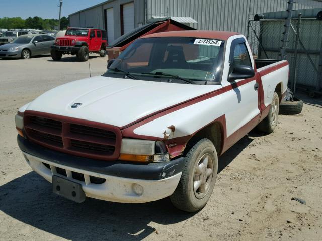 1B7FL26P4YS715171 - 2000 DODGE DAKOTA TWO TONE photo 2