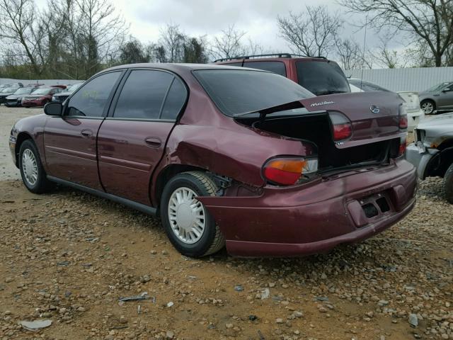 1G1ND52J116250660 - 2001 CHEVROLET MALIBU BURGUNDY photo 3