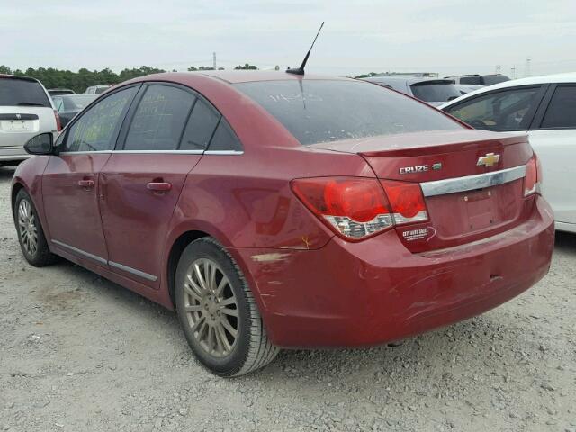 1G1PH5SB4E7109782 - 2014 CHEVROLET CRUZE ECO RED photo 3