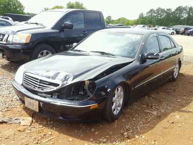 WDBNG75J7YA068974 - 2000 MERCEDES-BENZ S 500 BLACK photo 2