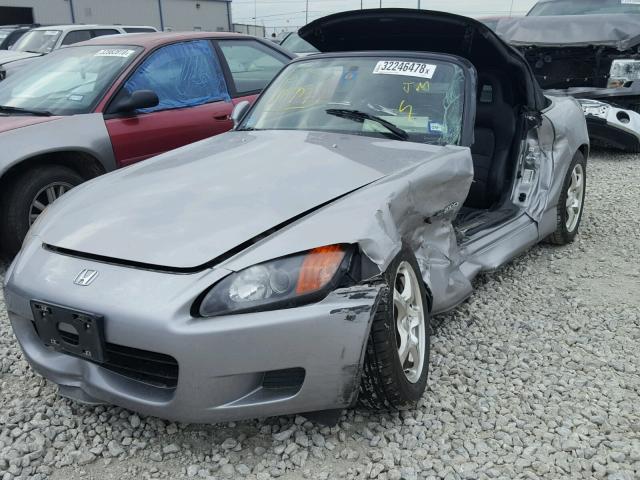 JHMAP114X3T007322 - 2003 HONDA S2000 SILVER photo 2