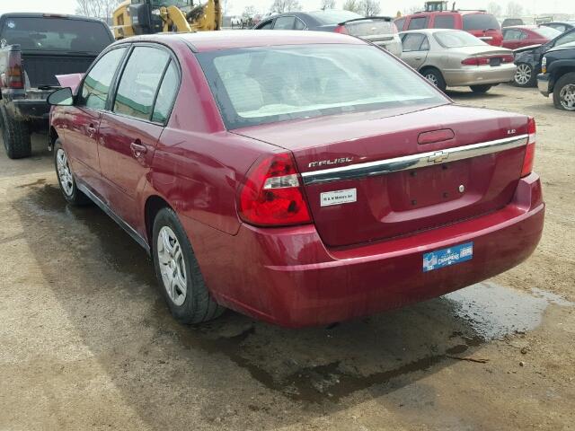 1G1ZS58F67F100868 - 2007 CHEVROLET MALIBU LS 红色 照片 3