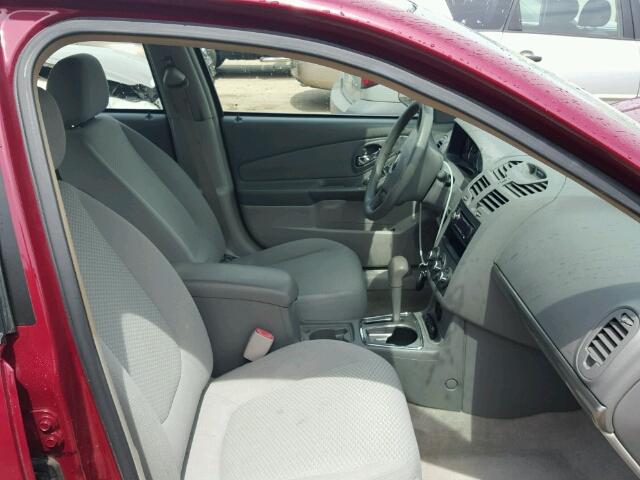 1G1ZS58F67F100868 - 2007 CHEVROLET MALIBU LS 红色 照片 5