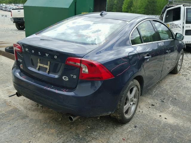 YV1622FSXC2145929 - 2012 VOLVO S60 T5 BLUE photo 4