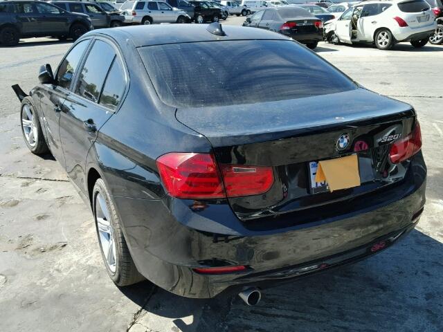 WBA3B1C54FK137618 - 2015 BMW 320I BLACK photo 3