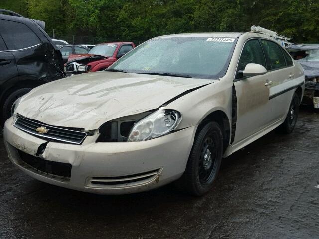 2G1WD5EM3A1241640 - 2010 CHEVROLET IMPALA POL GOLD photo 2