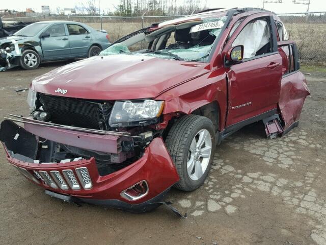 1C4NJDABXGD771112 - 2016 JEEP COMPASS SP RED photo 2