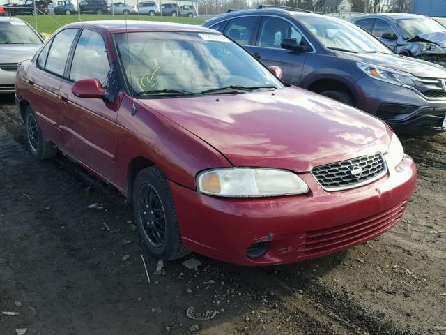 3N1CB51D7YL312212 - 2000 NISSAN SENTRA BAS BURGUNDY photo 1