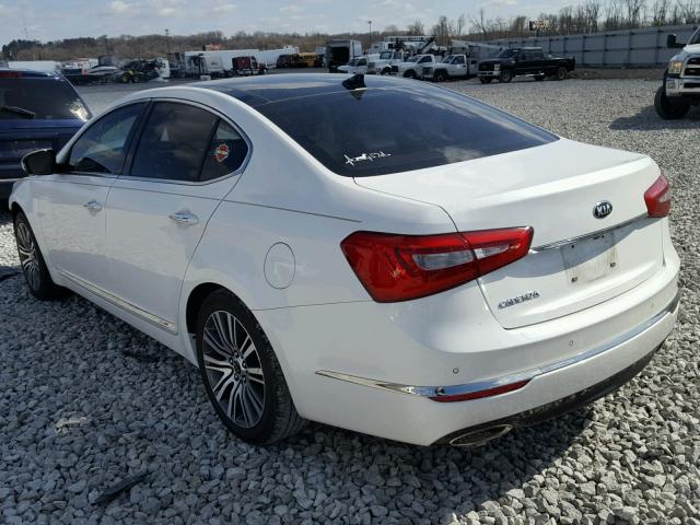 KNALN4D76F5172006 - 2015 KIA CADENZA PR WHITE photo 3