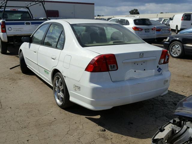 1HGEN26515L000408 - 2005 HONDA CIVIC GX WHITE photo 3