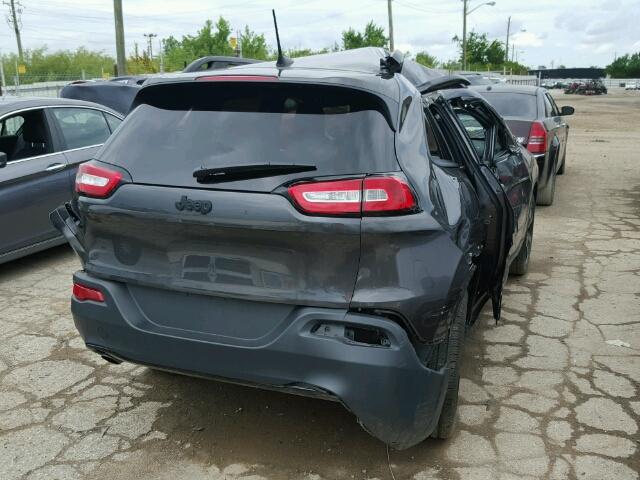 1C4PJLAB9HW571976 - 2017 JEEP CHEROKEE S GRAY photo 4