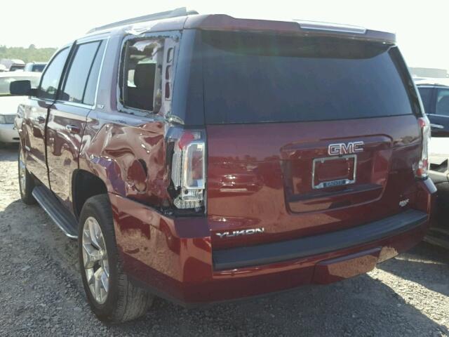 1GKS1BKC4GR346877 - 2016 GMC YUKON SLT MAROON photo 3