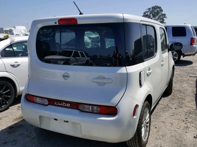 JN8AZ2KRXAT154558 - 2010 NISSAN CUBE BASE WHITE photo 4