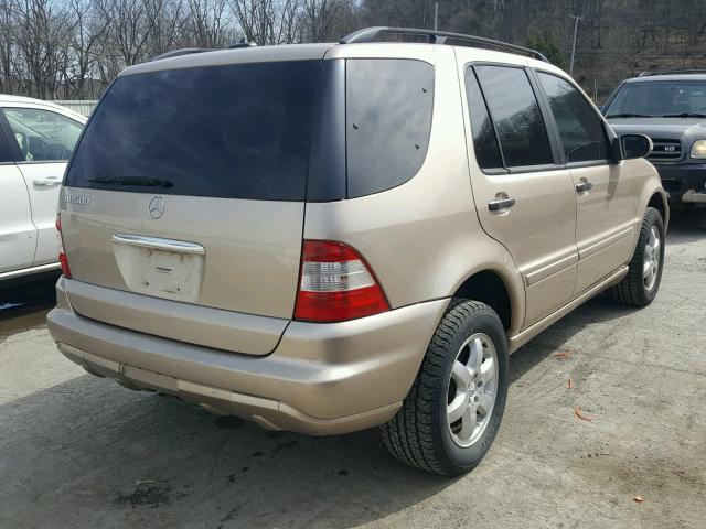 4JGAB75E52A303831 - 2002 MERCEDES-BENZ ML 500 TAN photo 4