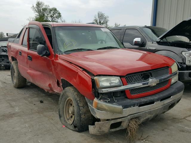 3GNEC12T74G224157 - 2004 CHEVROLET AVALANCHE RED photo 1