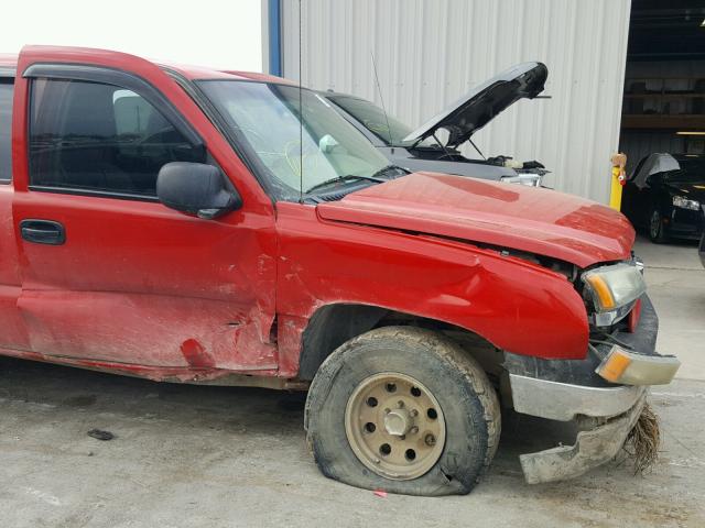 3GNEC12T74G224157 - 2004 CHEVROLET AVALANCHE RED photo 9