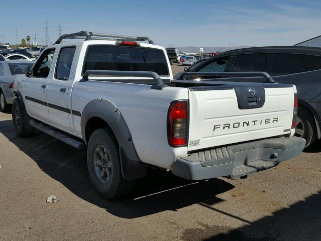 1N6ED29X12C318150 - 2002 NISSAN FRONTIER C WHITE photo 3