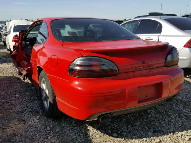 1G2WP1211VF268002 - 1997 PONTIAC GRAND PRIX RED photo 3