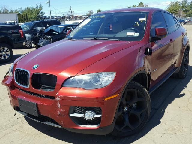 5UXFG43539L222031 - 2009 BMW X6 XDRIVE3 RED photo 2