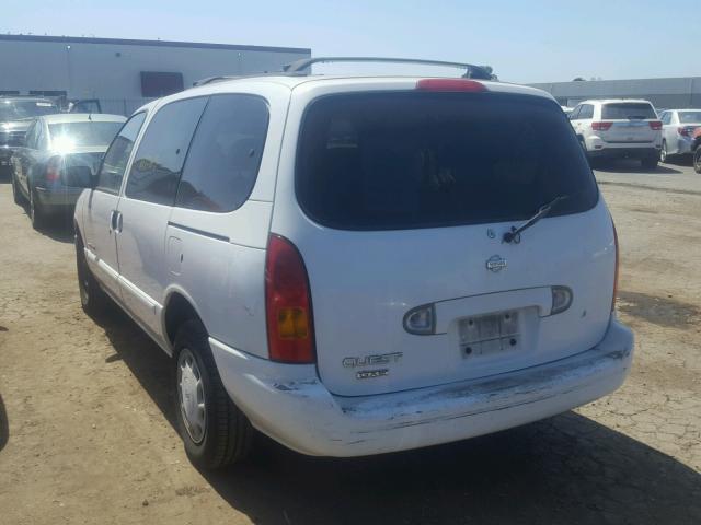 4N2XN11T9XD814548 - 1999 NISSAN QUEST SE WHITE photo 3