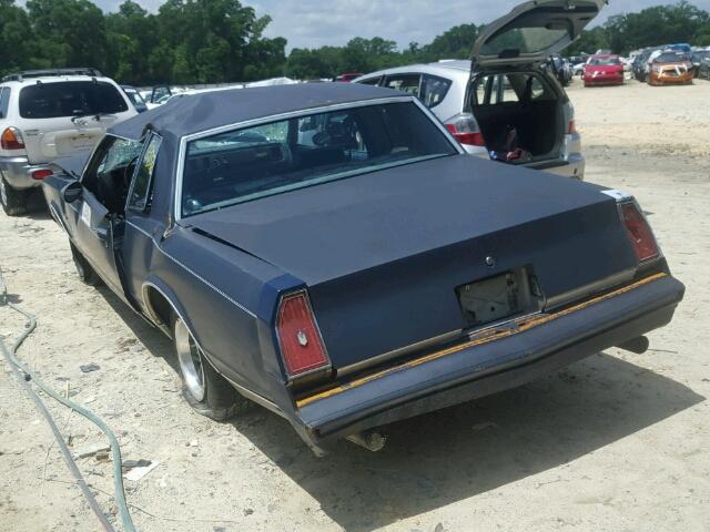 1G1AZ3792ER121477 - 1984 CHEVROLET MONTE CARL BLUE photo 3