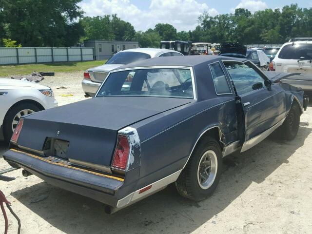 1G1AZ3792ER121477 - 1984 CHEVROLET MONTE CARL BLUE photo 4