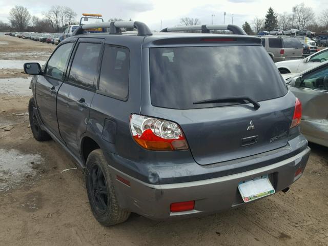 JA4LZ31F84U025650 - 2004 MITSUBISHI OUTLANDER GRAY photo 3