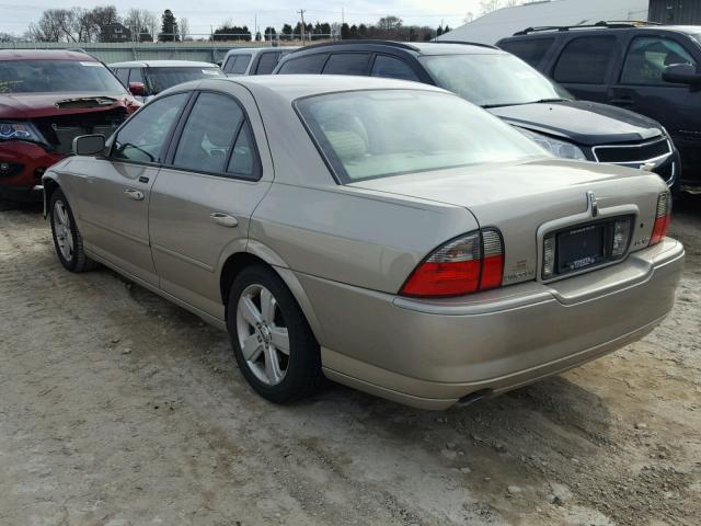 1LNFM87A86Y630754 - 2006 LINCOLN LS GOLD photo 3