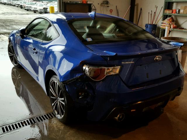 JF1ZCAC12G8601534 - 2016 SUBARU BRZ 2.0 LI BLUE photo 3