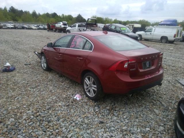 YV1612FH0D2200719 - 2013 VOLVO S60 T5 MAROON photo 3