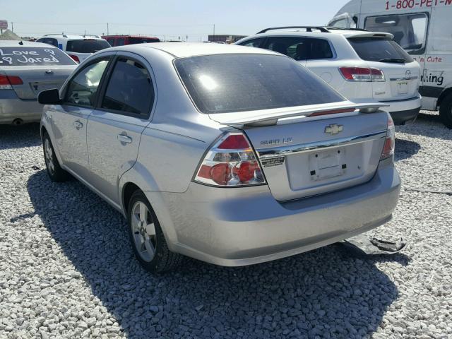 KL1TD56658B043475 - 2008 CHEVROLET AVEO BASE Күміс фото 3