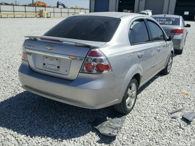 KL1TD56658B043475 - 2008 CHEVROLET AVEO BASE Күміс фото 4