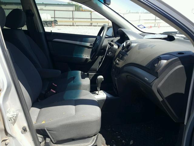KL1TD56658B043475 - 2008 CHEVROLET AVEO BASE Күміс фото 5