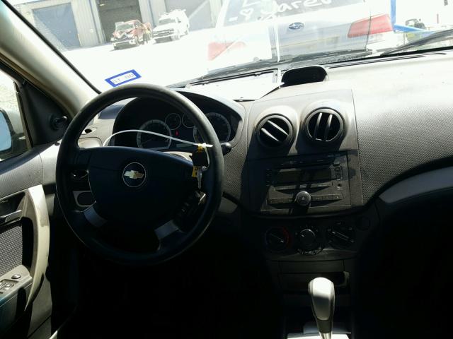 KL1TD56658B043475 - 2008 CHEVROLET AVEO BASE Күміс фото 9
