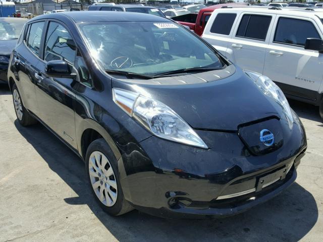 1N4AZ0CP1FC328995 - 2015 NISSAN LEAF S BLACK photo 1