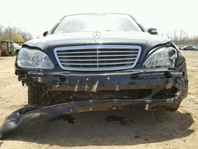 WDBNG76J34A428878 - 2004 MERCEDES-BENZ S 600 BLACK photo 9