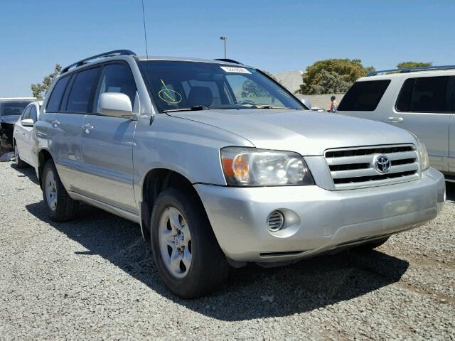 JTEDD21A560151395 - 2006 TOYOTA HIGHLANDER SILVER photo 1