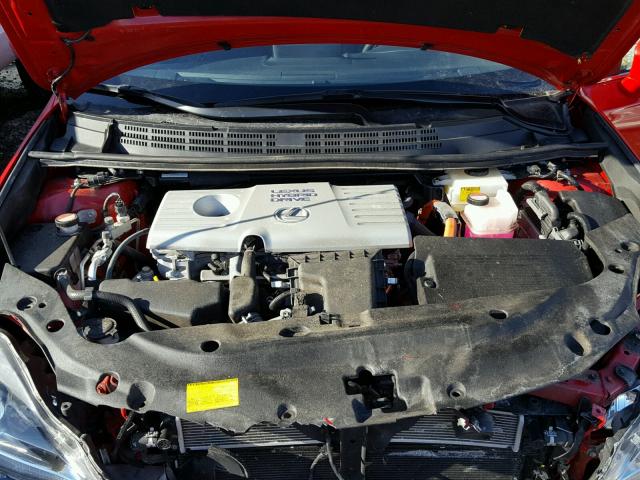 JTHKD5BH1E2206497 - 2014 LEXUS CT 200 RED photo 7