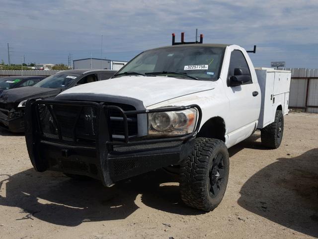 3D7KR26D08G170215 - 2008 DODGE RAM 2500 S WHITE photo 2