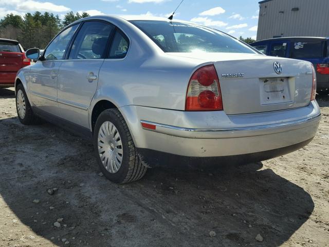 WVWBD63B55P035953 - 2005 VOLKSWAGEN PASSAT GLS SILVER photo 3