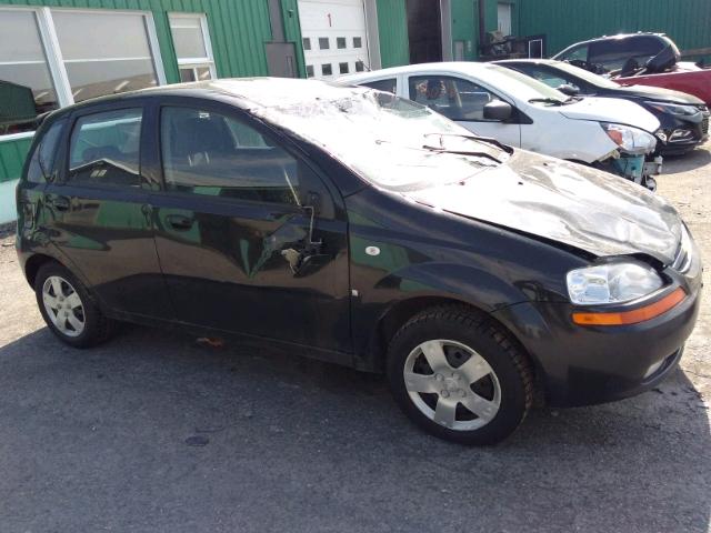 KL1TD65698B163156 - 2008 CHEVROLET AVEO BASE Սև լուսանկար 1