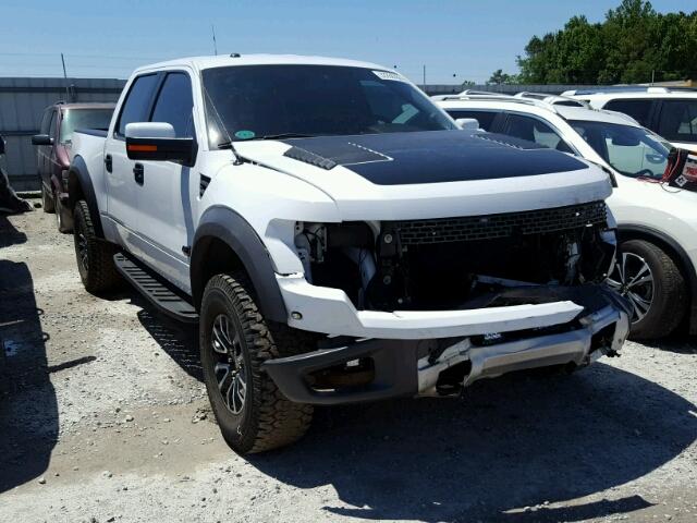 1FTFW1R69EFB29462 - 2014 FORD F150 SVT R WHITE photo 1