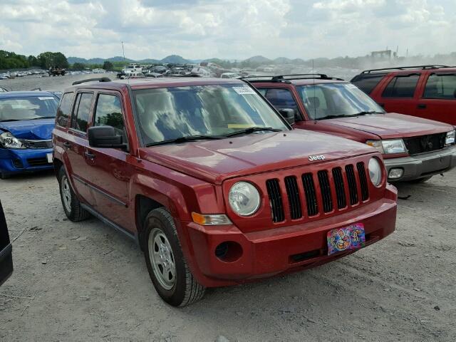 1J8FT28W98D780812 - 2008 JEEP PATRIOT SP MAROON photo 1