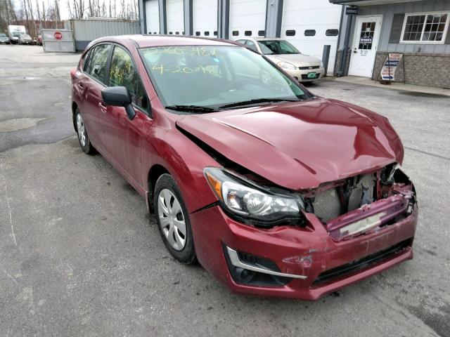 JF1GPAA65F8247498 - 2015 SUBARU IMPREZA BA MAROON photo 1