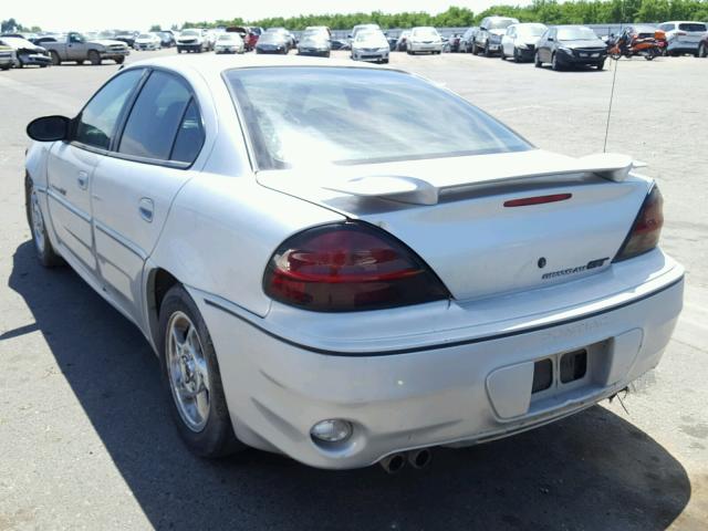 1G2NW52EX2M629968 - 2002 PONTIAC GRAND AM G SILVER photo 3