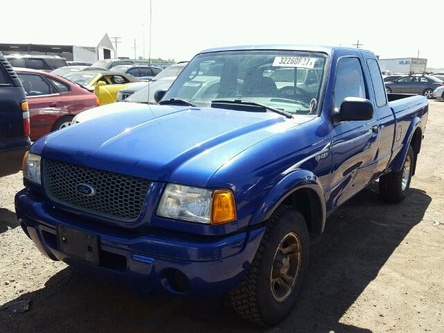 1FTYR14U53PB53190 - 2003 FORD RANGER SUP BLUE photo 2