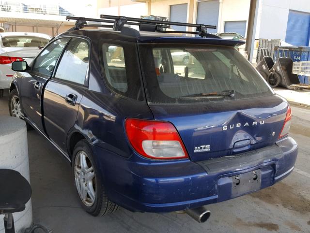 JF1GG65552G828109 - 2002 SUBARU IMPREZA TS BLUE photo 3