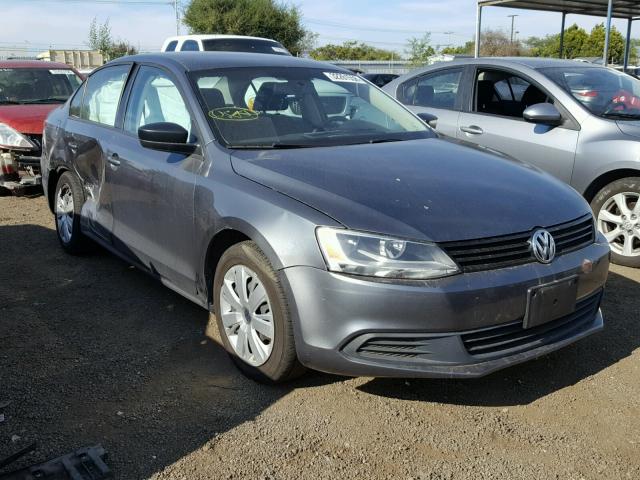 3VW2K7AJ3BM073380 - 2011 VOLKSWAGEN JETTA BASE GRAY photo 1