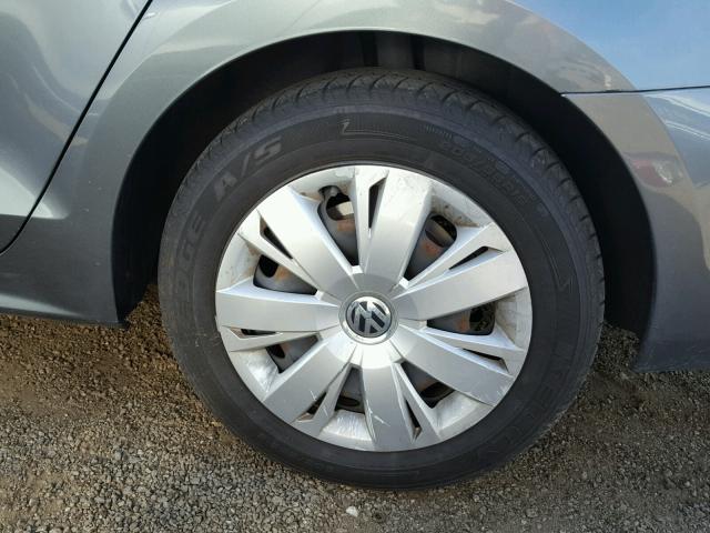 3VW2K7AJ3BM073380 - 2011 VOLKSWAGEN JETTA BASE 灰色 照片 9