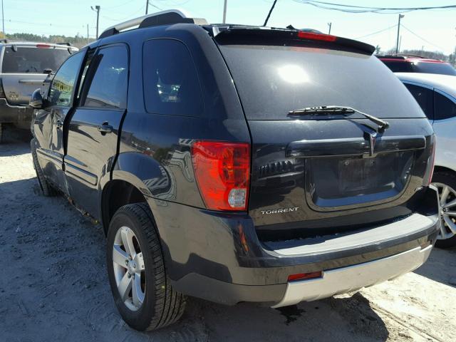 2CKDL43F986298897 - 2008 PONTIAC TORRENT BLACK photo 3